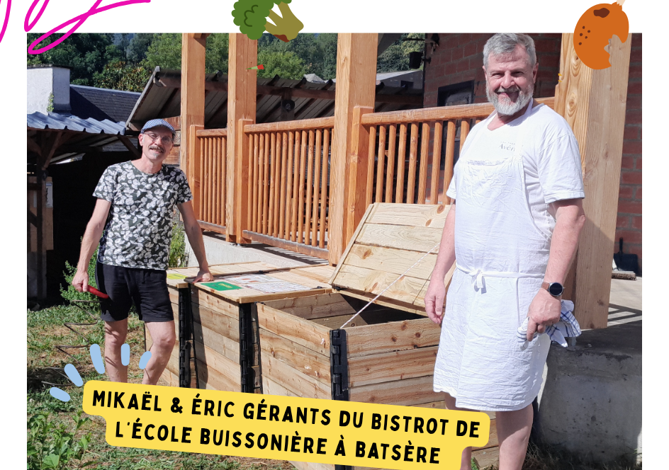 Une nouvelle aire de compostage au Bistrot de l’École Buissonnière !